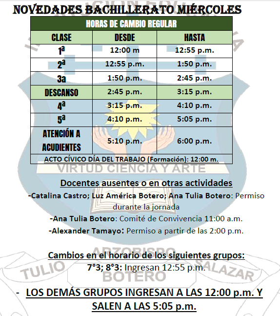 HORARIO